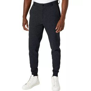 Kenneth Cole Men's Knit Twill Matchback Jogger Pants Size 30 BLACK NWT joggers